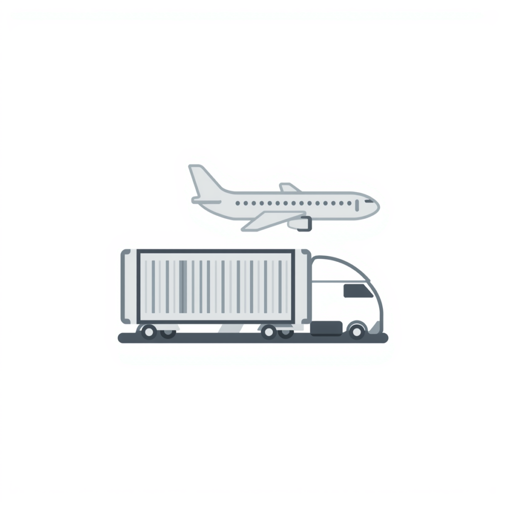 2d flat icon of a shipping container