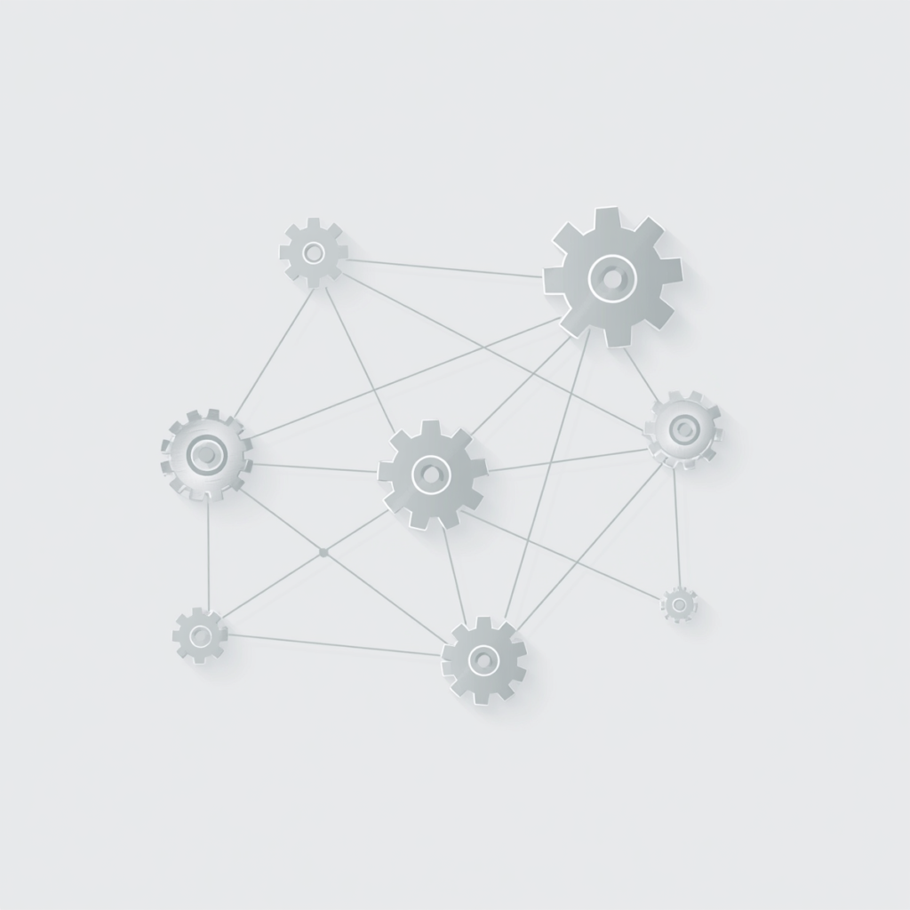 2d flat illustration supply chain optimization